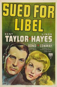 Sued for Libel poster