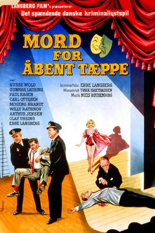 Mord for åbent tæppe poster