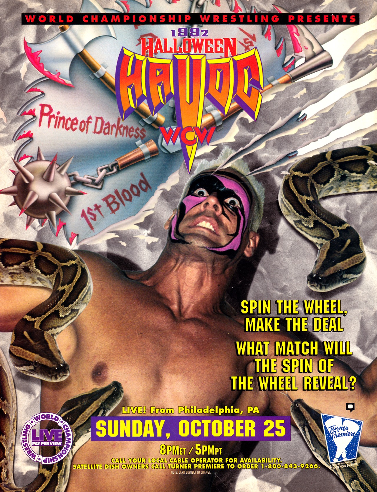 WCW Halloween Havoc 1992 poster