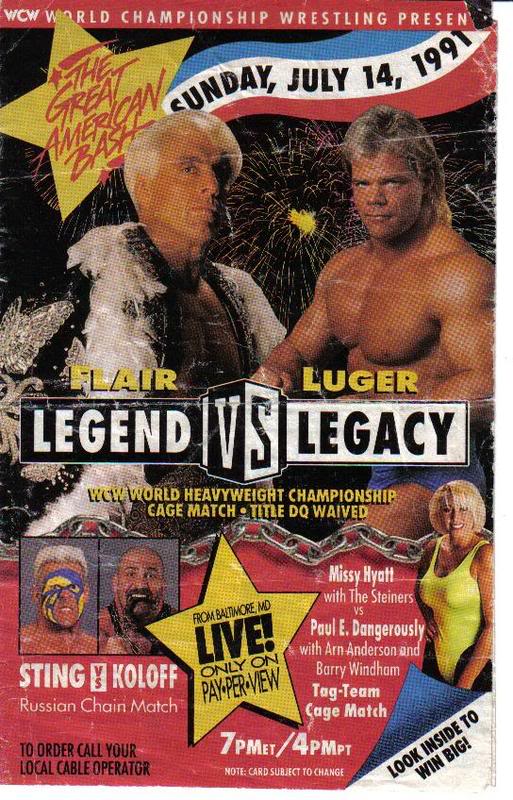 WCW The Great American Bash 1991 poster