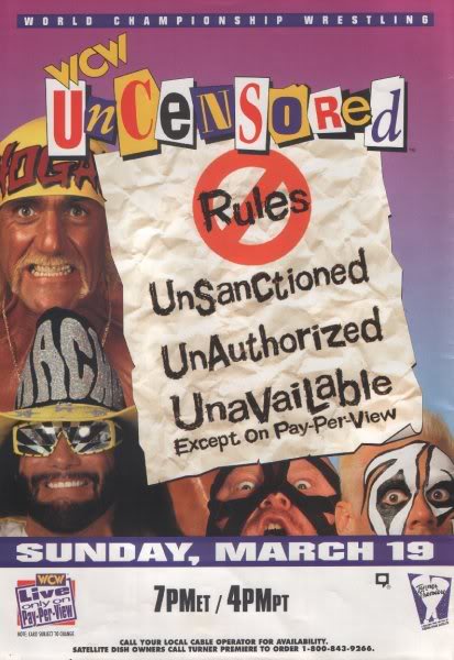 WCW Uncensored 1995 poster